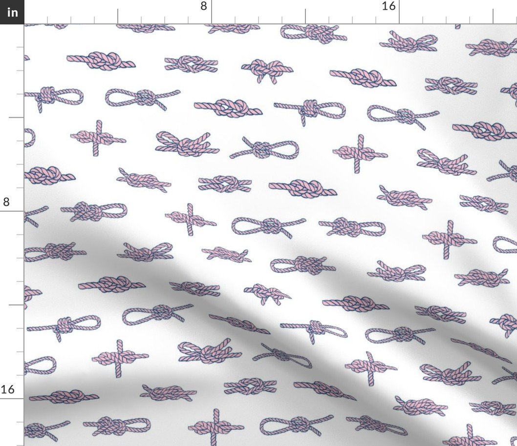 knots // sailing rope tying knots ships sailboat seaside fabric white purple