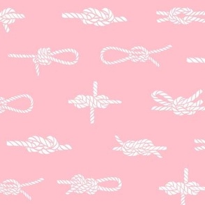 knots // sailing rope tying knots ships sailboat seaside fabric pink