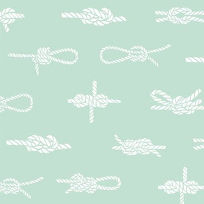 knots // sailing rope tying knots ships sailboat seaside fabric mint