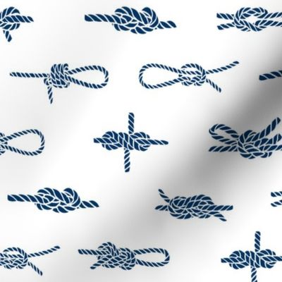 knots // sailing rope tying knots ships sailboat seaside fabric white blue