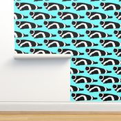 Ribbon Seal on blue