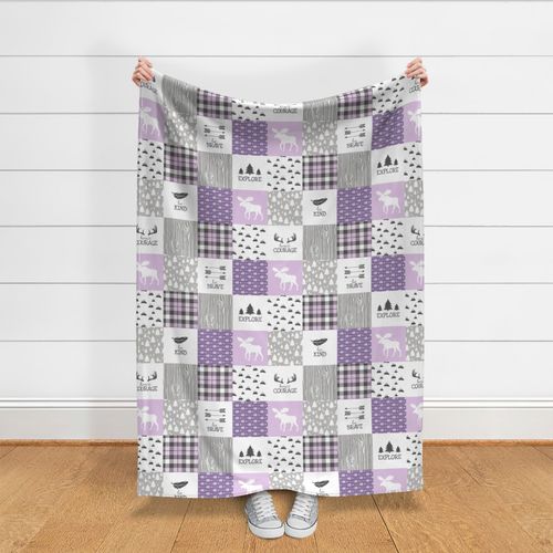 Woodland Wholecloth Cheater Quilt 