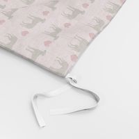 great dane brindle love hearts dog fabric pink