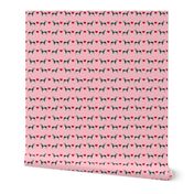 great dane harlequin love hearts dog breed fabric pink