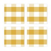 mustard gingham check tartan check mustard yellow checks - large