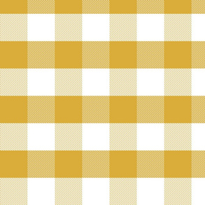 mustard gingham check tartan check mustard yellow checks - large