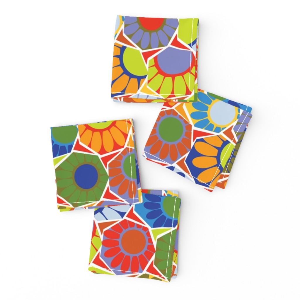 Broken Spanish Flower Tiles