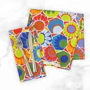 Broken Spanish Flower Tiles