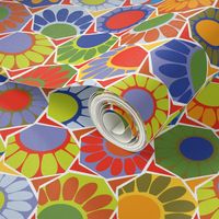 Broken Spanish Flower Tiles