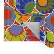 Broken Spanish Flower Tiles