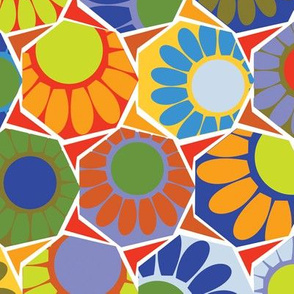 Broken Spanish Flower Tiles