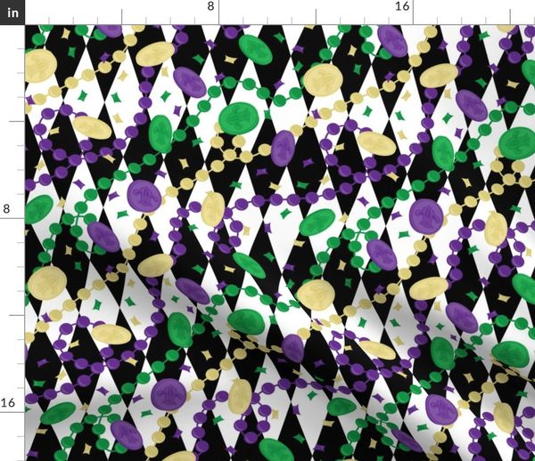 Mardi Gras Throws (Small) - Spoonflower