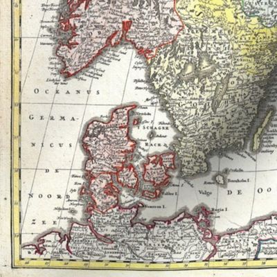 1730 Map of Scandinavia (21"W)