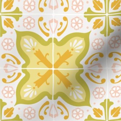 Spanish tile in yellows