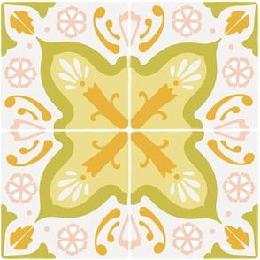 Spanish tile in yellows