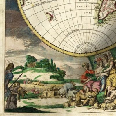 1689 World Map (21"W)