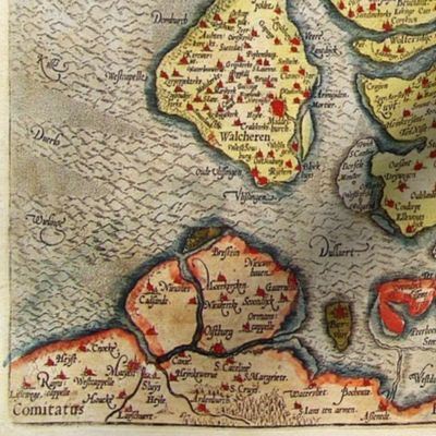 1580 Map of Zeeland (21")