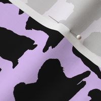 Pug Silhouettes // Lavender