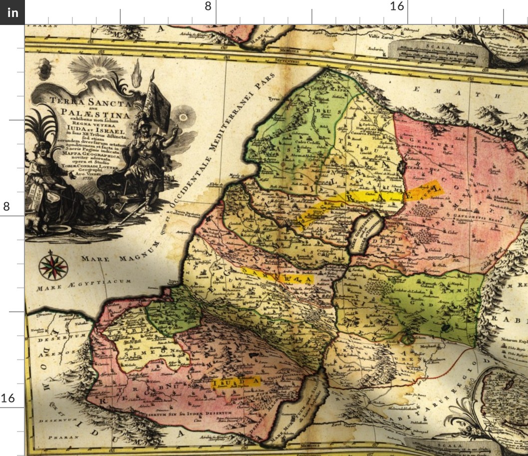 1759 Map of Palestine (21"W)