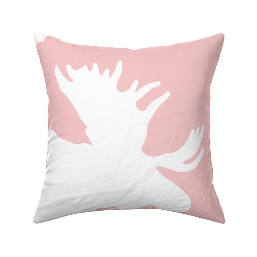 pink moose pillow panel