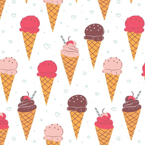 Sweet Ice Cream Cones