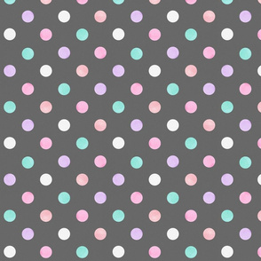 watercolor polka dots