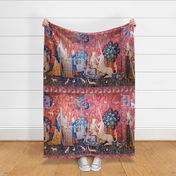 Unicorn tapestry fabric