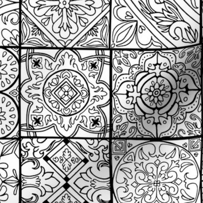 Spanish Tile Coloring Book