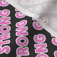 Strong girls rule  - pink and grey