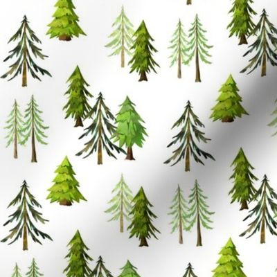 Pine Tree Forest - Woodland Trees SMALL SCALE C