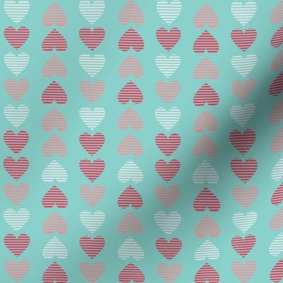 Striped Hearts