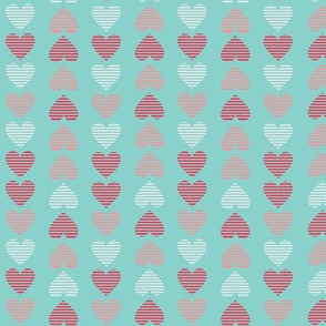 Striped Hearts