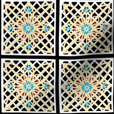 Turquoise Star Tiles