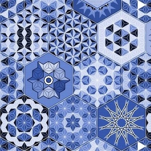 Hexagons Tiles (Azul)