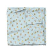 Peter Rabbit Character Toss - Medium Blue Gingham - Medium Scale