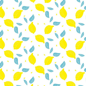 Juicy lemon yellow mint design