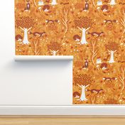 Foxes in the Orange Forest