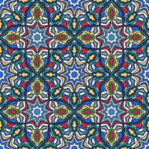 Mediterranean abstract pattern.