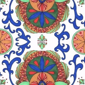 Spanish Tile Mandalas, Large Scale