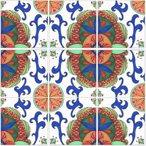 Spanish Tile Mandalas, Medium Scale