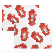 London Telephone Box Watercolor Large