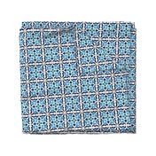  Spanish Tiles-  Los cuadrados son círculos- Azul