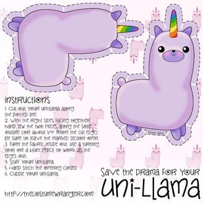 Sew Your Own Mini Uni-Llama Plushy