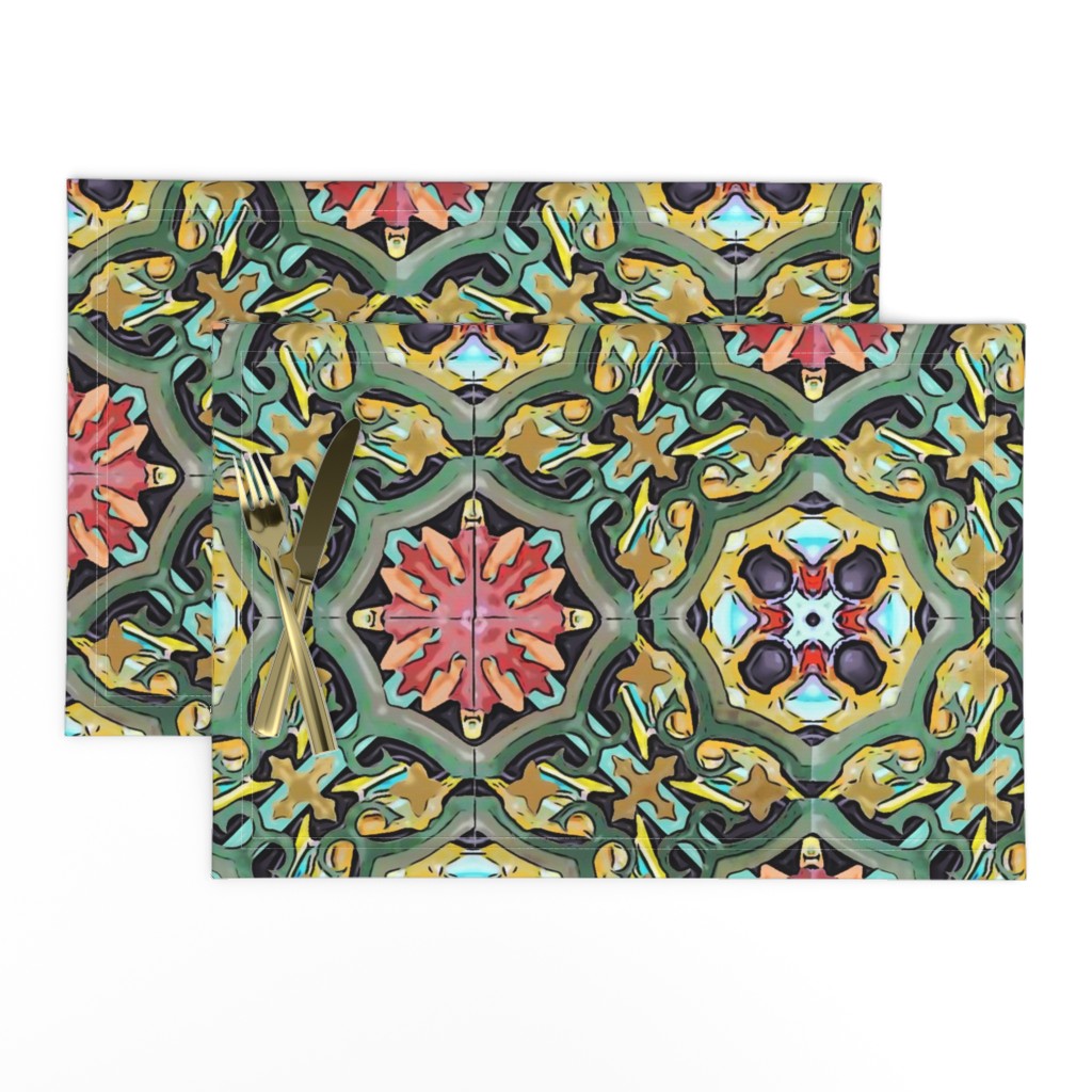 Ornamental spanish tiles 