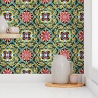 Ornamental spanish tiles 