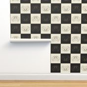 Art butterfly chess, pristine & black