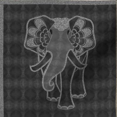 Art elephant chess, light & dark
