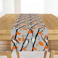 Woodpeckers with Orange Berries - 36cm repeat