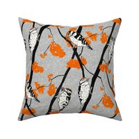 Woodpeckers with Orange Berries - 36cm repeat