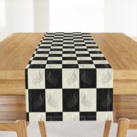 Art swan chess pristine/black